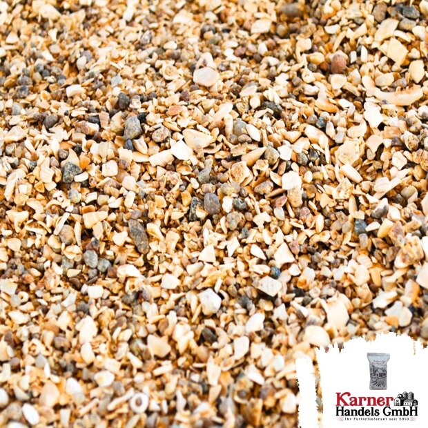 Muschelgrit 1-4 mm 14 kg für starke Eierschalen