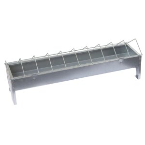 Futtertrog verzinkt 50 x 10 cm mit Fressgitter