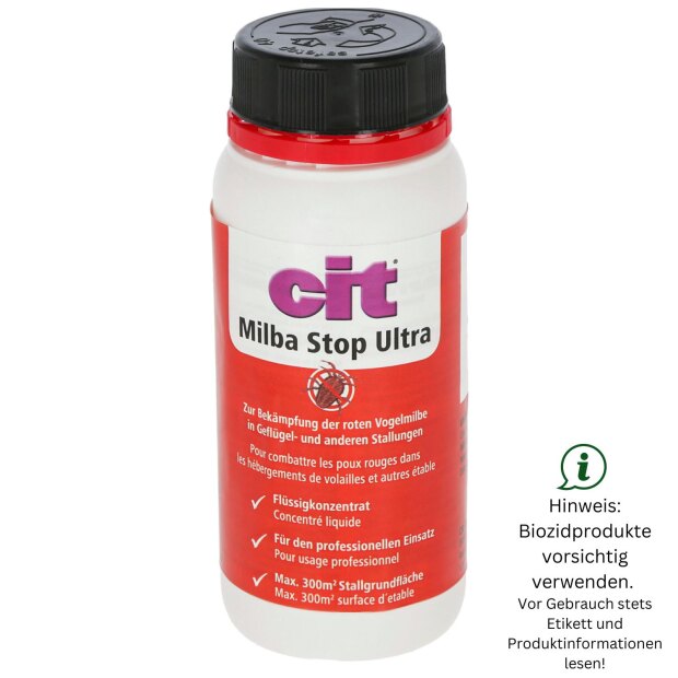 MilbaStop ultra 250 ml, Flüssigkonzentrat zur Milbenbekämpfung
