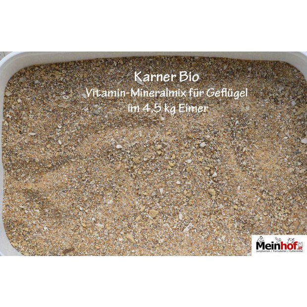 Karner Bio Vitamin-Mineralmix für Geflügel im 4,5 kg Eimer