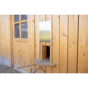 Alu-Klappe für Gänsestall, 430 × 400 mm