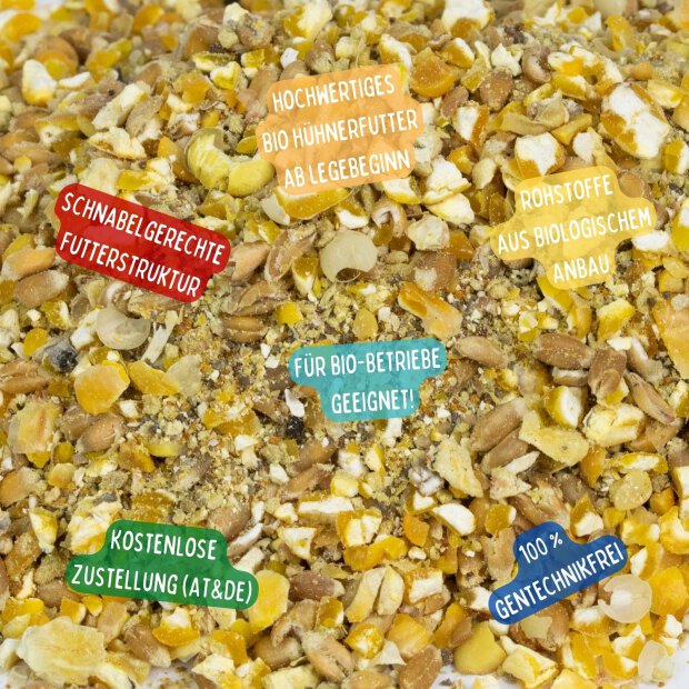 Bio Legehennenfutter mehlig 9 kg