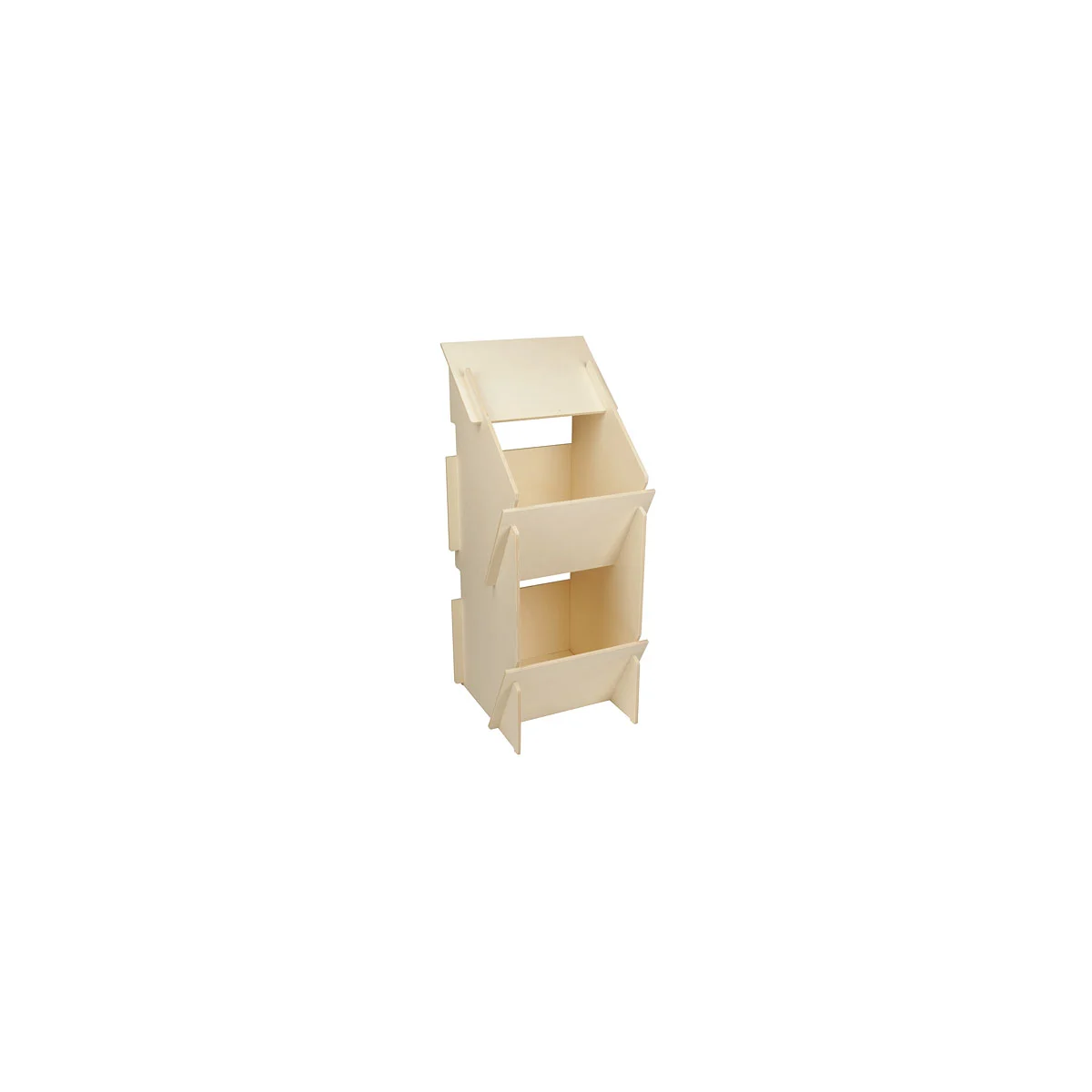 H&uuml;hner Legenest aus Holz unmontiert; 30x35x83cm
