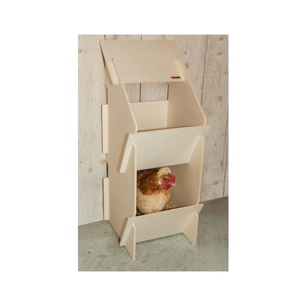 Hühner Legenest aus Holz unmontiert; 30x35x83cm