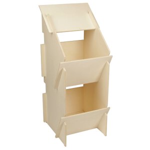 Hühner Legenest aus Holz unmontiert; 30x35x83cm