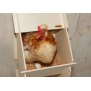 Hühner Legenest aus Holz unmontiert; 30x35x83cm