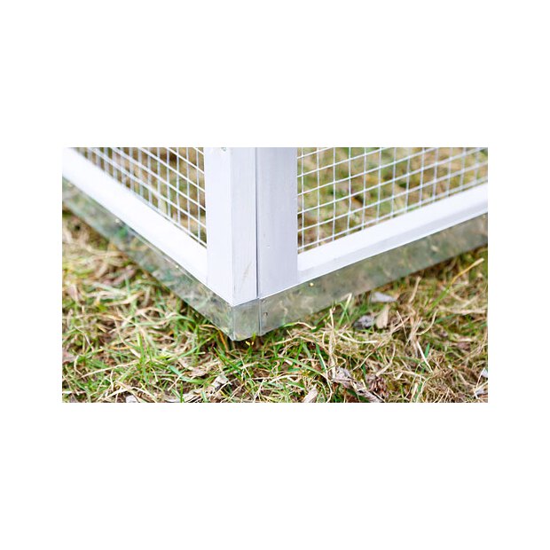 Hühnerstall Bonny m. Metall- rahmen am Boden 181x65x118cm