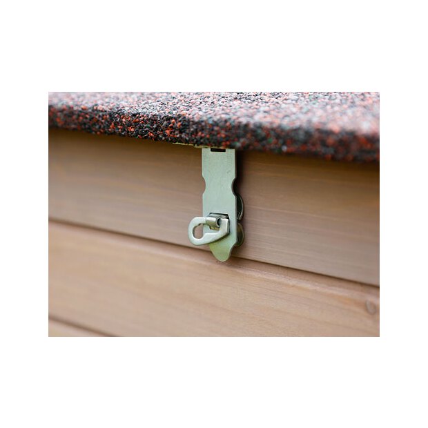 Hühnerstall Bonny m. Metall- rahmen am Boden 181x65x118cm