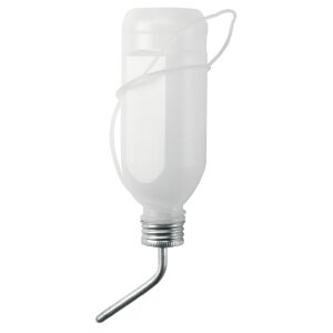 Kaninchentränke 500 ml Kunststoff mit Aluröhrchen