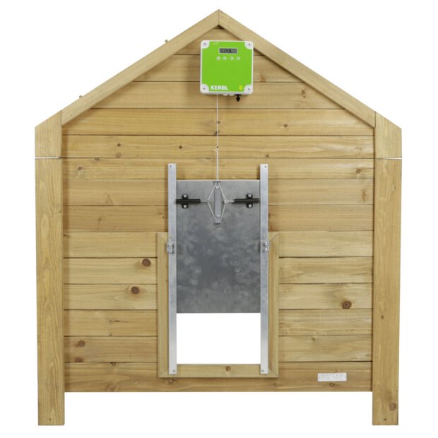 Selbstverriegelung für automatische Hühnertüre