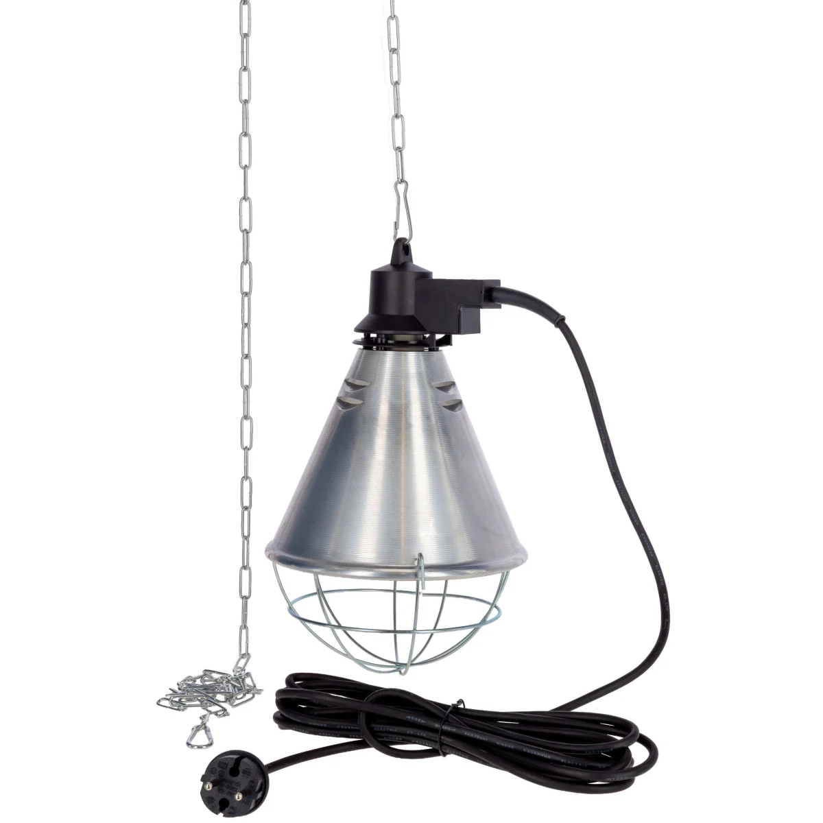 Set: Infrarot-W&auml;rmestrahlger&auml;t 5 m Kabel + Infrarot-Sparlampe rot 100 W