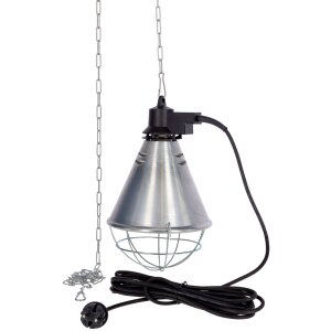 Set: Infrarot-Wärmestrahlgerät 5 m Kabel + Infrarot-Sparlampe rot 100 W