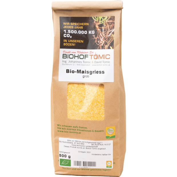 Bio-Maisgrieß grob, 500 g