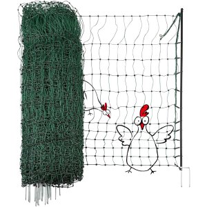 Kerbl Geflügelnetz Classic mit Strom, Doppelspitze,...