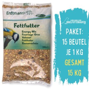 Fettfutter, 15 Beutel je 1000 g