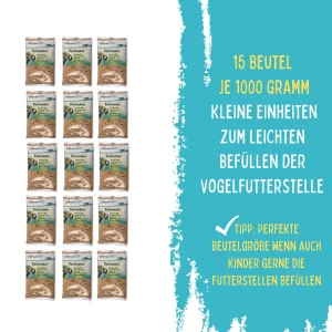 Fettfutter, 15 Beutel je 1000 g