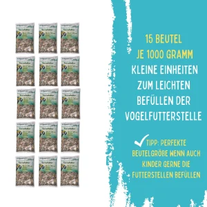 Streufutter, 15 Beutel je 1000 g