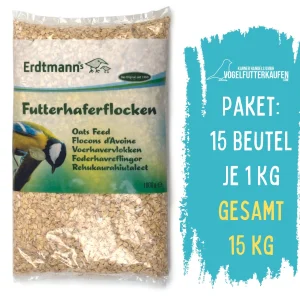 Futterhaferflocken 15 Beutel je 1000 g