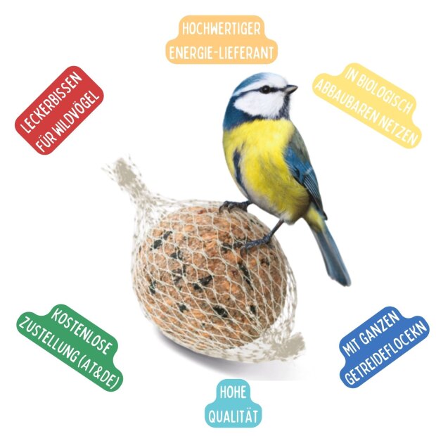 Meisenknödel im biologisch abbaubaren Netz, 60 Stk im Karton