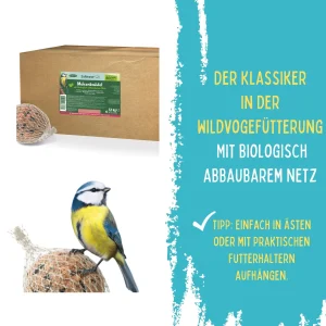 Meisenkn&ouml;del im biologisch abbaubaren Netz, 60 Stk im Karton