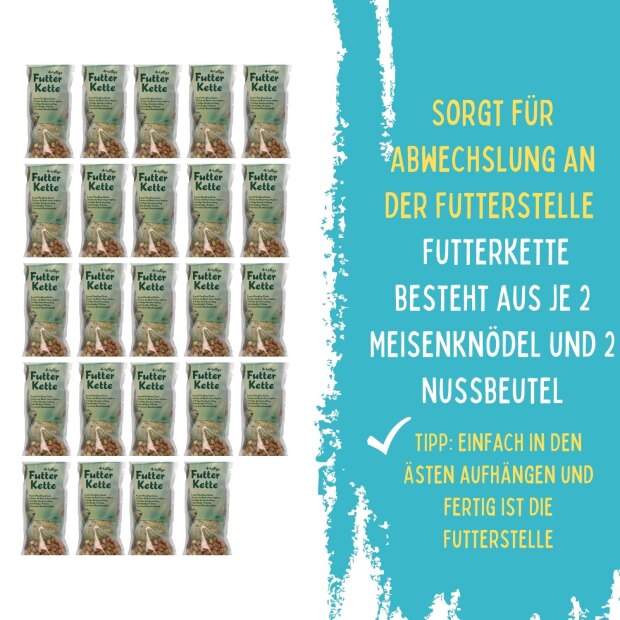 Vogelfutterkette 4 teillig, 24 Stk im Karton