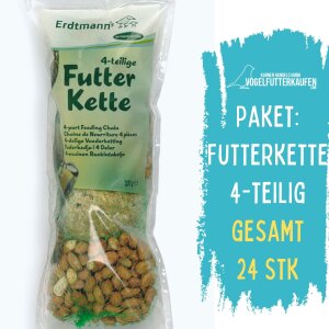 Vogelfutterkette 4 teillig, 24 Stk im Karton