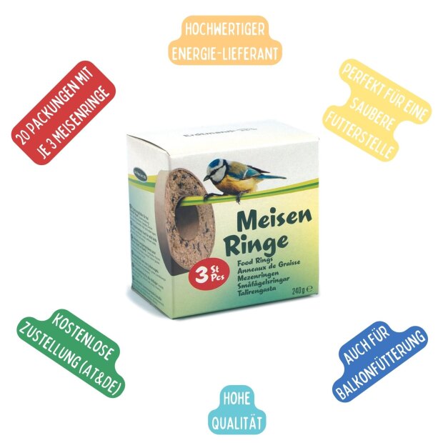 Meisenringe 48 Stk im Karton