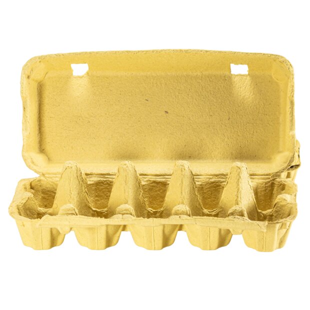 10er Eierverpackung unbedruckt gelb, 80 Stk im Bund