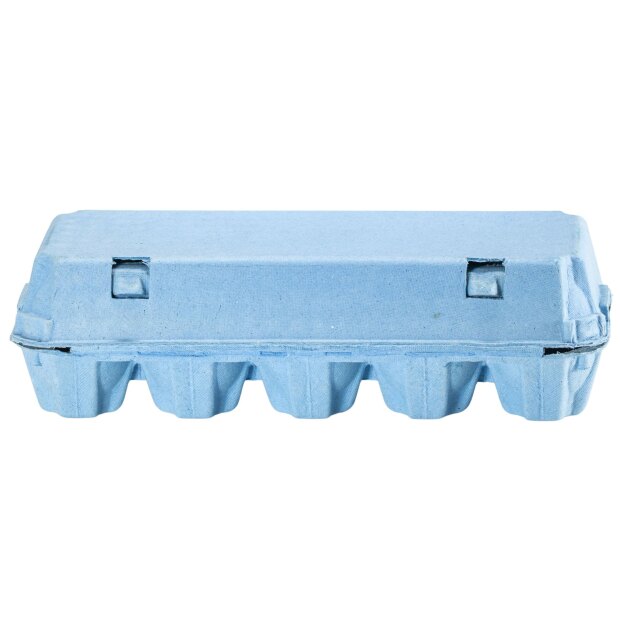 10er Eierverpackung unbedruckt blau 80 Stk im Bund