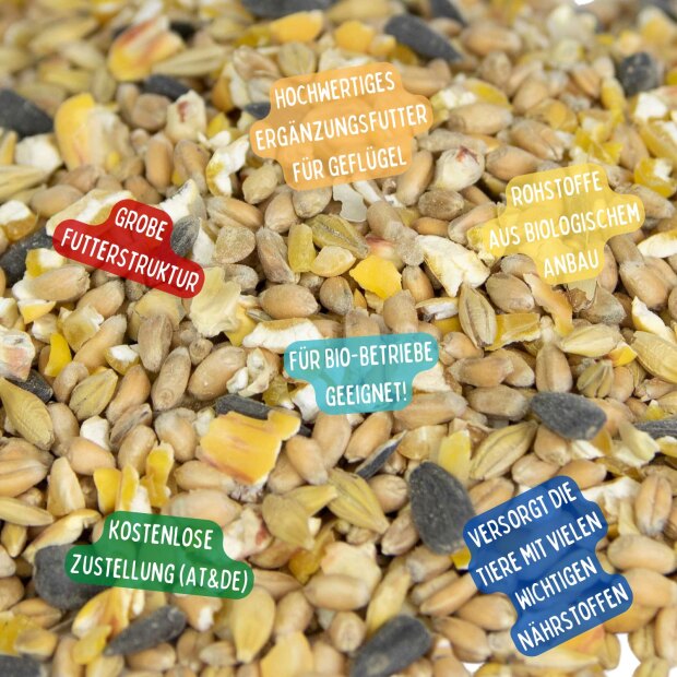 Karner EcoLine Bio Geflügelkörnermix 25 kg im Karton