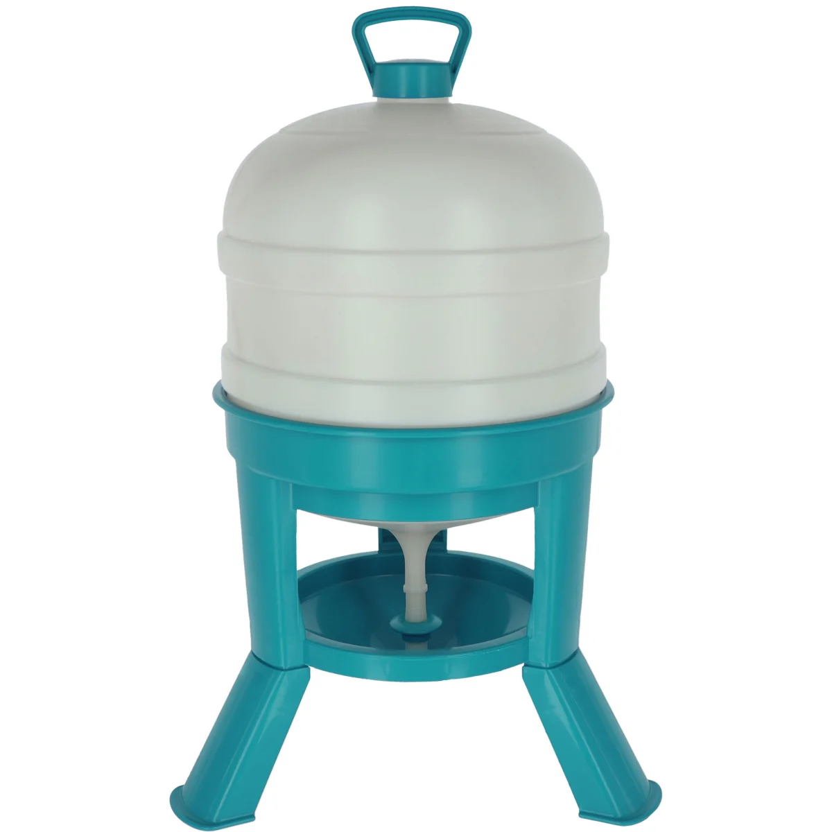Gefl&uuml;geltr&auml;nke 30 l, t&uuml;rkis-wei&szlig;