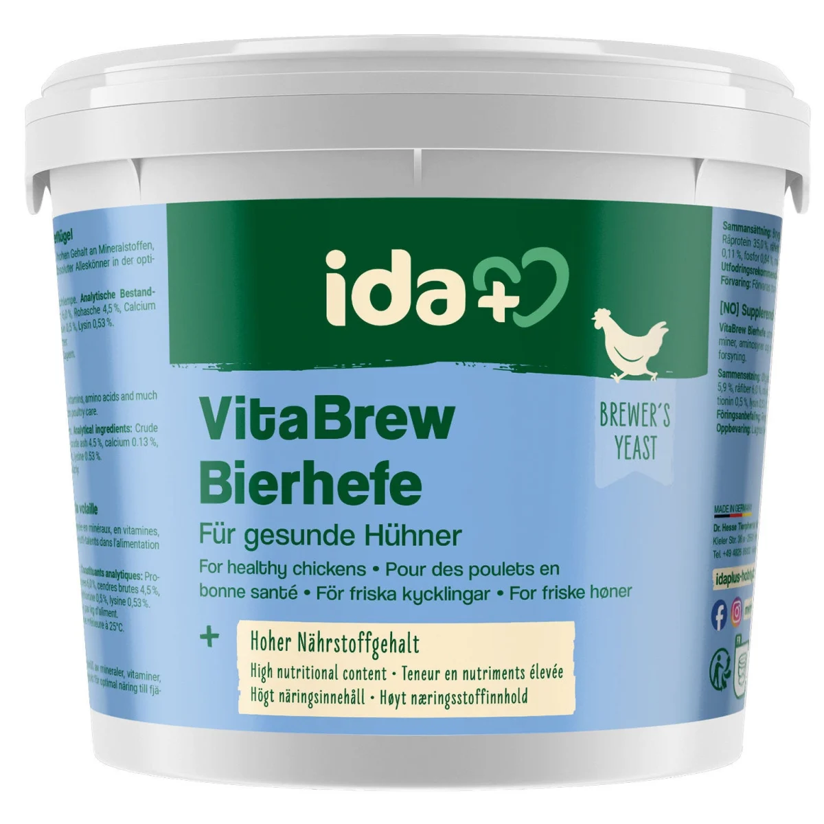 IdaPlus VitaBrew Bierhefe, 1,5 kg